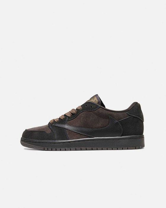 Кросівки Nike Air Jordan 1 Low x Travis Scott Brown premium