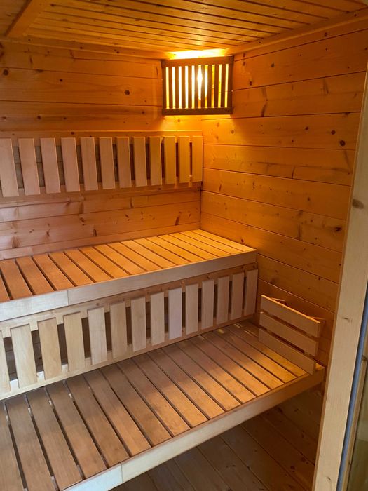 Sauna zewnętrzna duża piec 9 kW