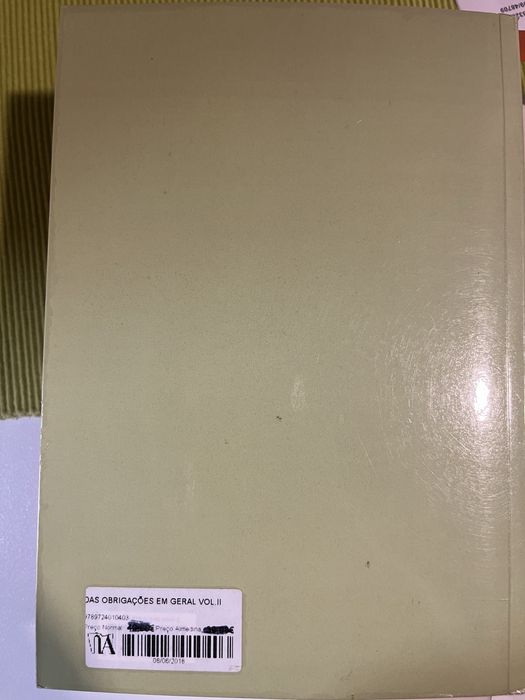 Das Obrigações em Geral - volume II