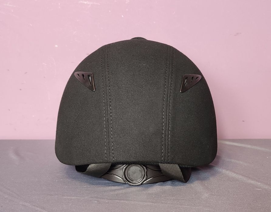 NOWY Kask jeździecki Horze Triton czarny z workiem - regulowany 52-54