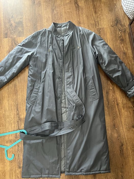 Куртка довга тепла плащ M L