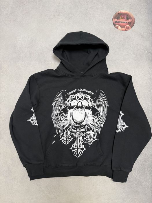 худи Ken Carson  Agreat Chaos  skull balenciaga vetements maison margi