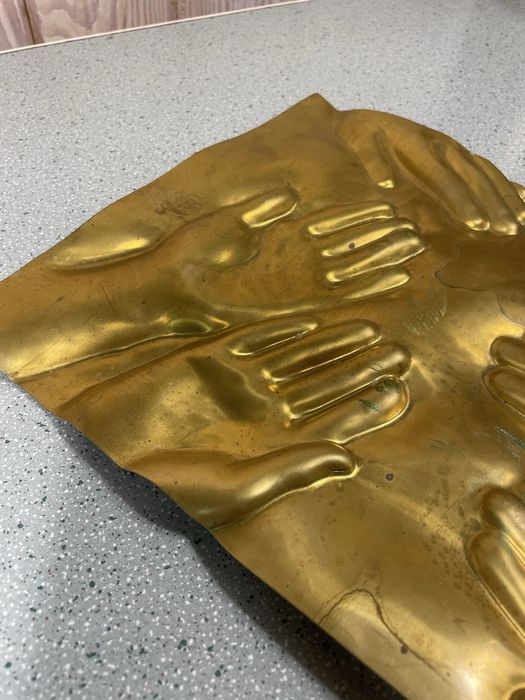 Unikatowy mosiężny Relief Barbaro Bäckström