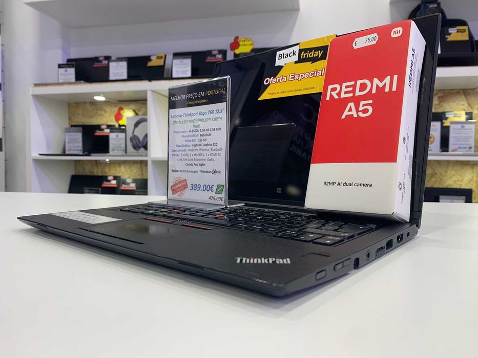 Lenovo ThinkPad Yoga 260 = Oferta do telemóvel Redmi A5 Novo/ lacrado