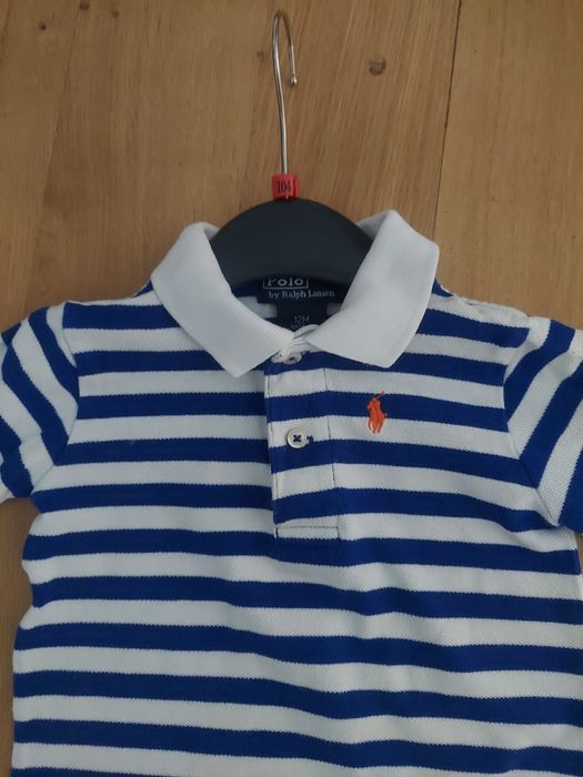 Polo Ralph uroczy klasyk rampers/bodziak cotton extra r 12 m i 74 - 80
