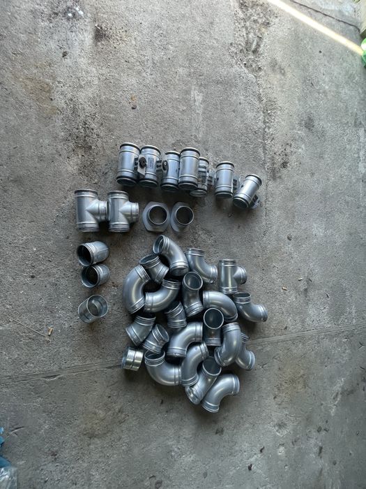 Rura, kolano tlumik 125 wentylacja rekuperacja