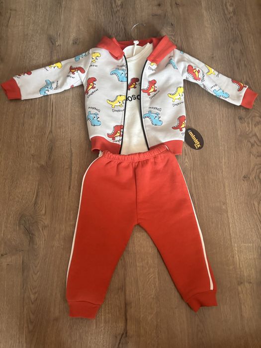 Теаленький костюмчик на флісі