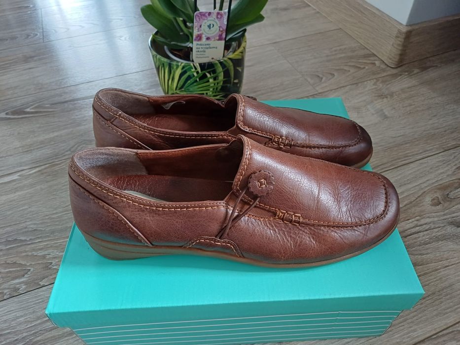Mokasyny skórzane damskie Ara rozm 8,5 (42,5).