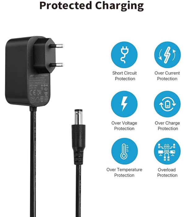 LONNKY Zasilac AC/DC 12V, prąd 3A, moc 36W, wtyka 5.5 x 2.1mm
