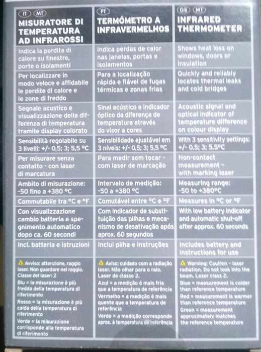Termômetro infra-vermelhos novo!
