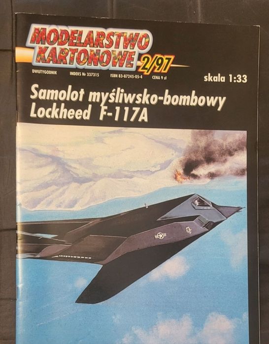 OKAZJA ` 6  modeli kartonowych ,  F-117 ME -1101 Tiger panthera spitfire