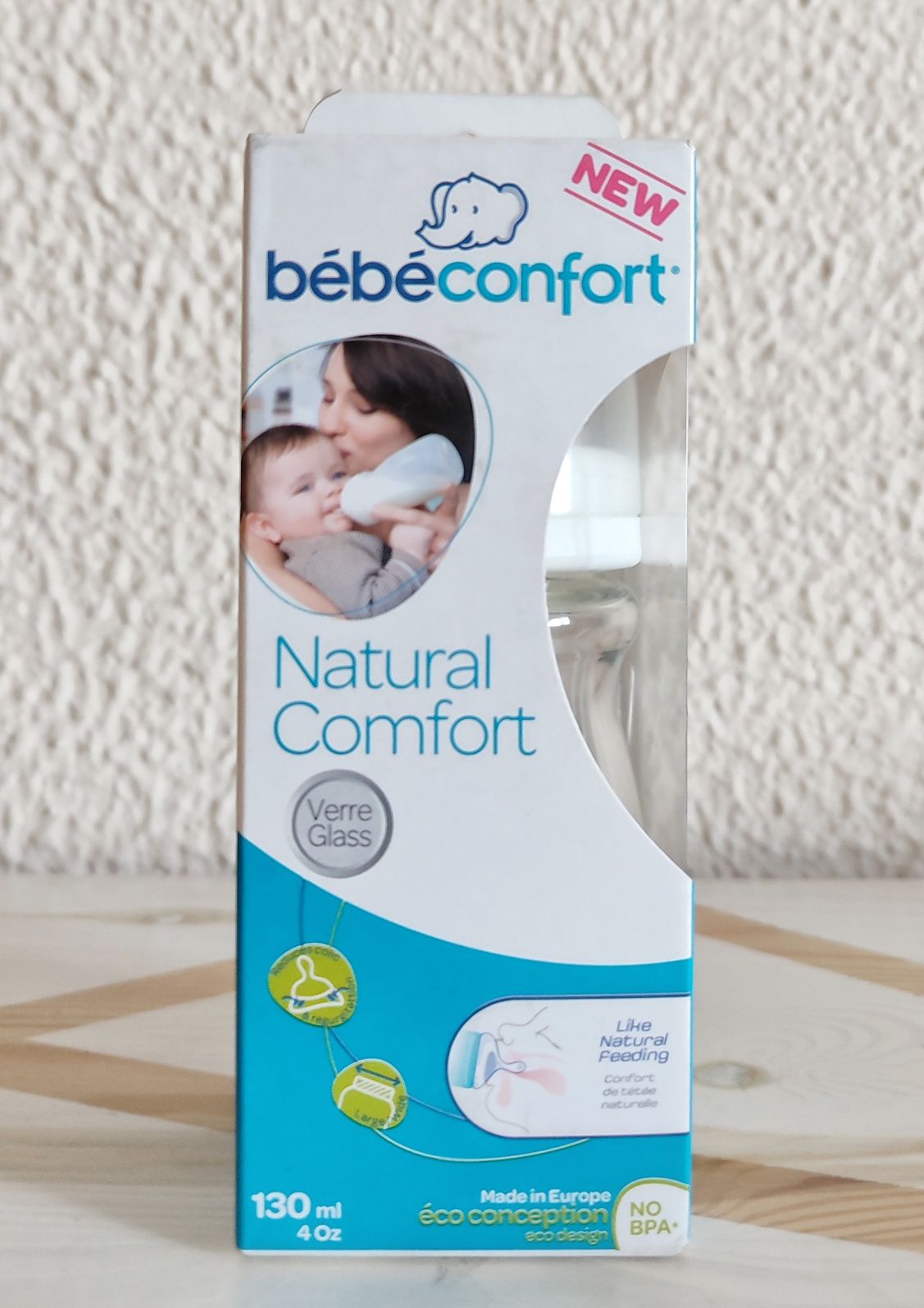 Biberon verre 130 ml Natural Comfort Bébé Confort