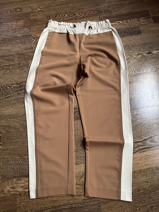 Sisley spodnie brązowo-beżowe roz. 38