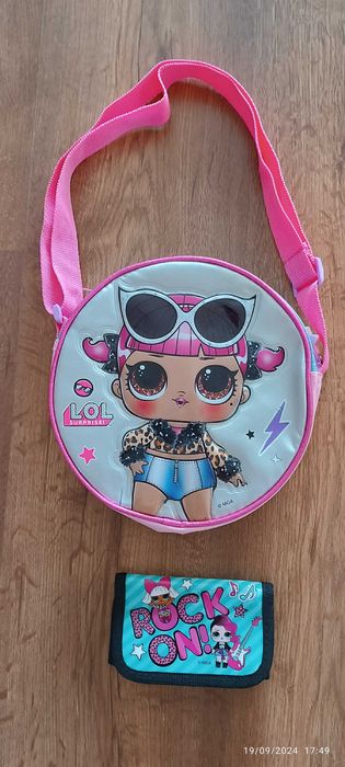 Conjunto Bolsa LOL Surprise + carteira Rock On - novo!