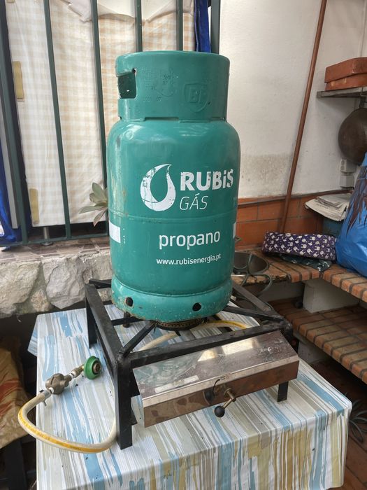 Fogão de 1 bico industrial com bilha de gás incluída