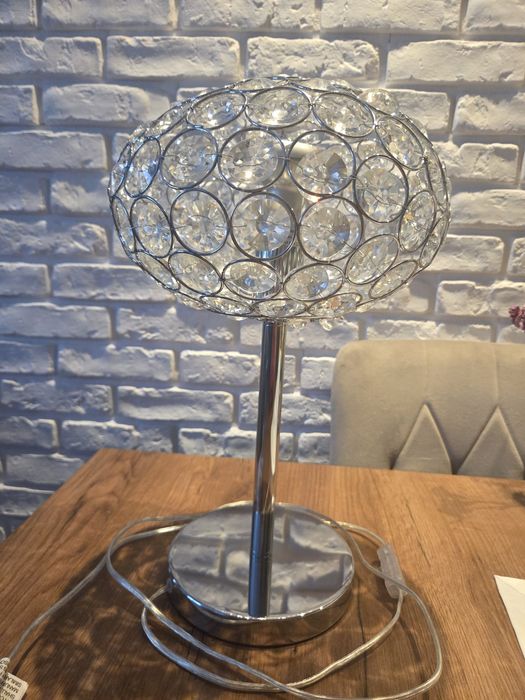 Lampa stojaca Krysztalowym kloszem