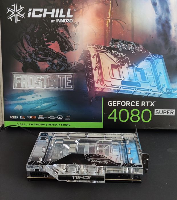 INNO3D iCHILL Frostbite GeForce RTX 4080 SUPER 16GB — stan idealny / jak nowa