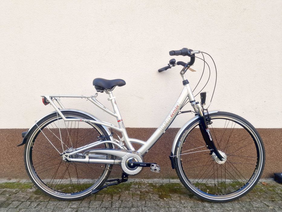 Wygodny rower miejski KETTLER z amortyzacją / Nexus 8 / ALU / Ładny!