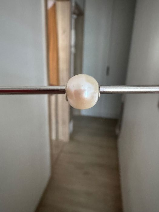 Trollbeads oryginalna biała perła white pearl, nowa