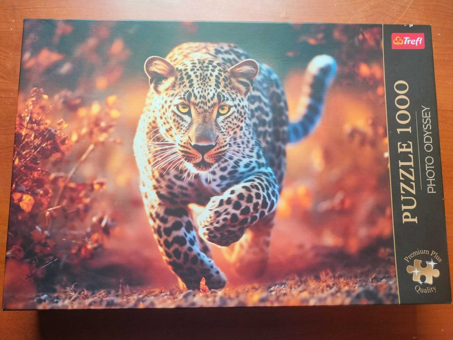 Puzzle Trefl 1000 Dziki Leopard Lampart Gepard