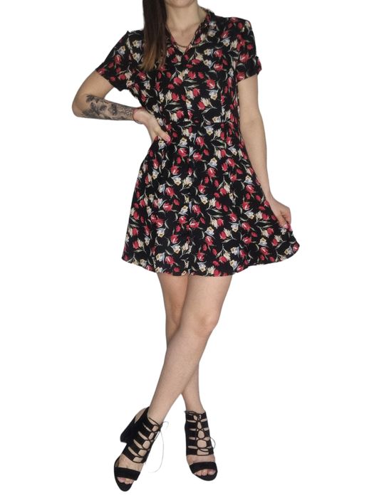 Sukienka romantyczna letnia zara rozmiar L 40