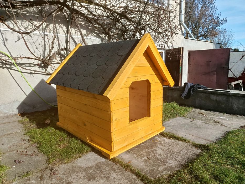 Buda dla psa XXL owczarka OKAZJA (ocieplana) solidna.  Możliwość tranp