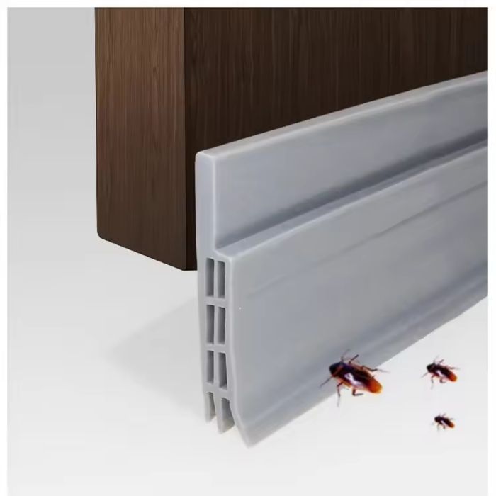 Rodapé / Veda portas em silicone -bloqueia o vento, frio, som, insetos