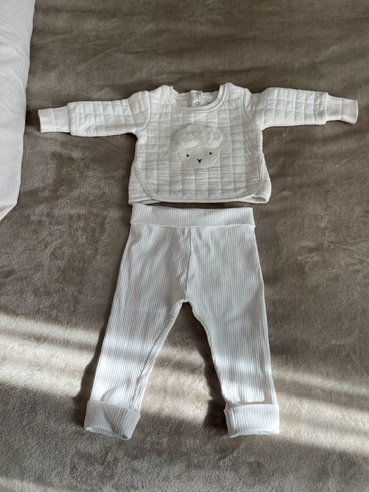 Лот речей 74-80 або 6-9 місяців  на осінь- зиму. Комбінезон тедді