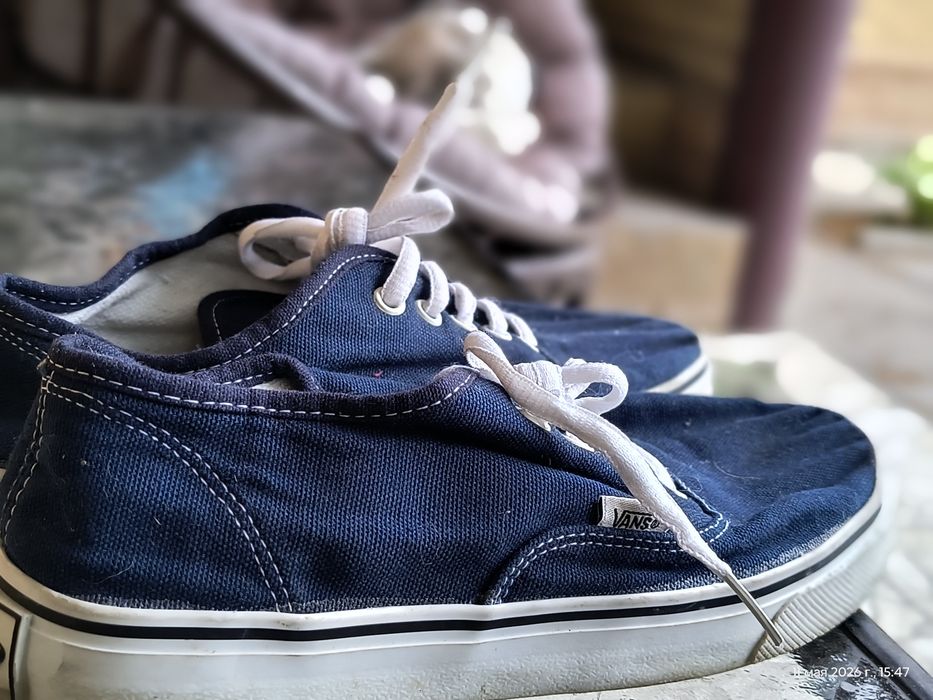 Оригінальні кеди Vans Authentic Navy 37-37,5 розмір (23.5-24 см дитячі підліткові