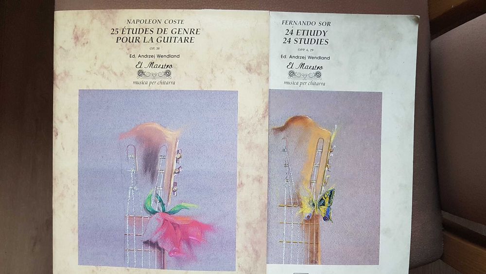 Etiudy na gitare Napoleon Coste i Fernando Sor