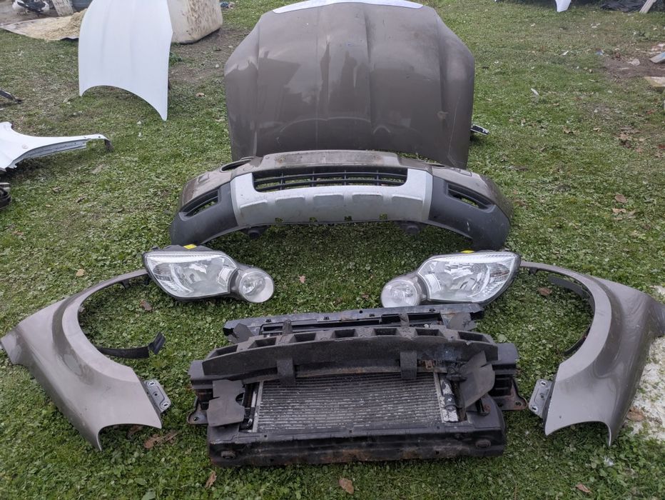 комплектний перед бампер фари капот телевізор skoda yeti