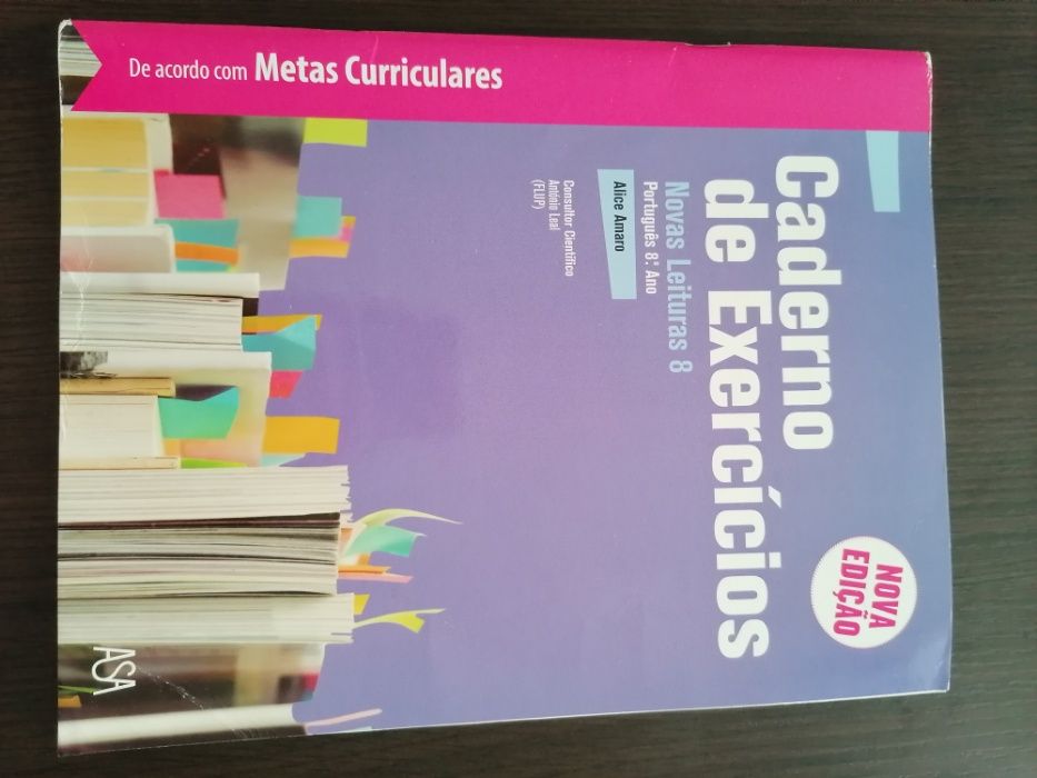 Caderno de Atividades Português 8º ano Novas Leituras 8