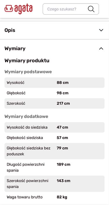 Sofa Amber (Agata Meble)
