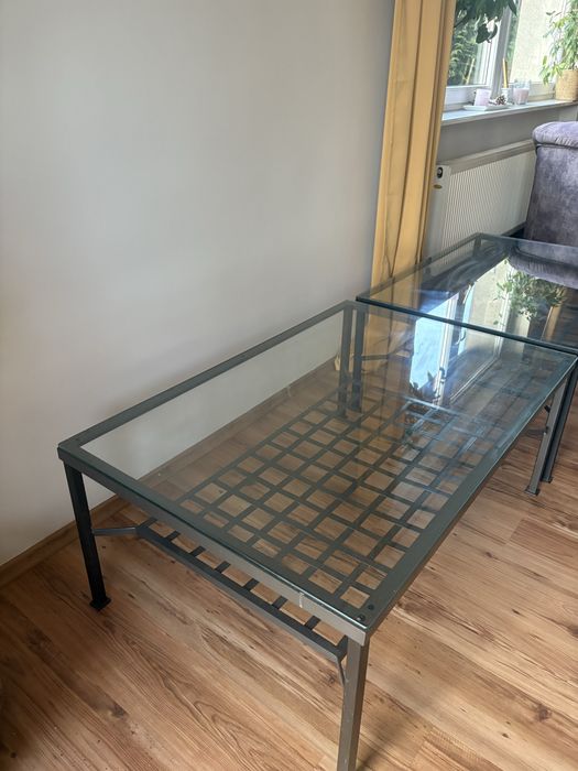 Ława/stól szklana 2 sztuki