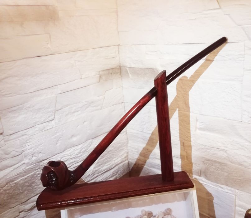 Fajka Gandalf na stojaku HANDMADE