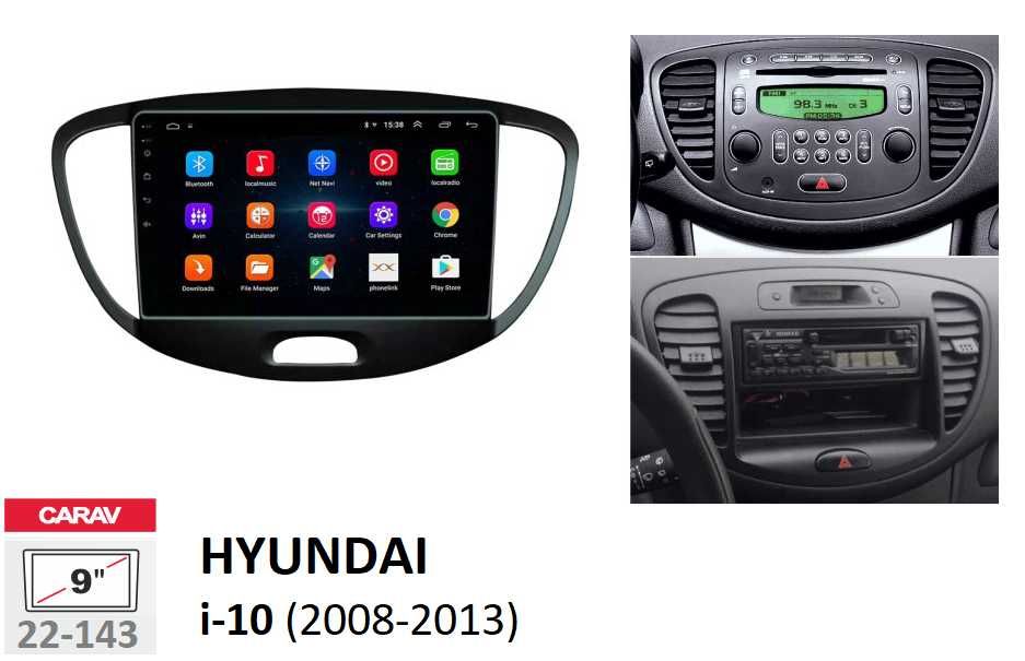 Rádio 2DIN • Hyundai i-10 • (2008 a 2016) • Android i10 [4+64GB]