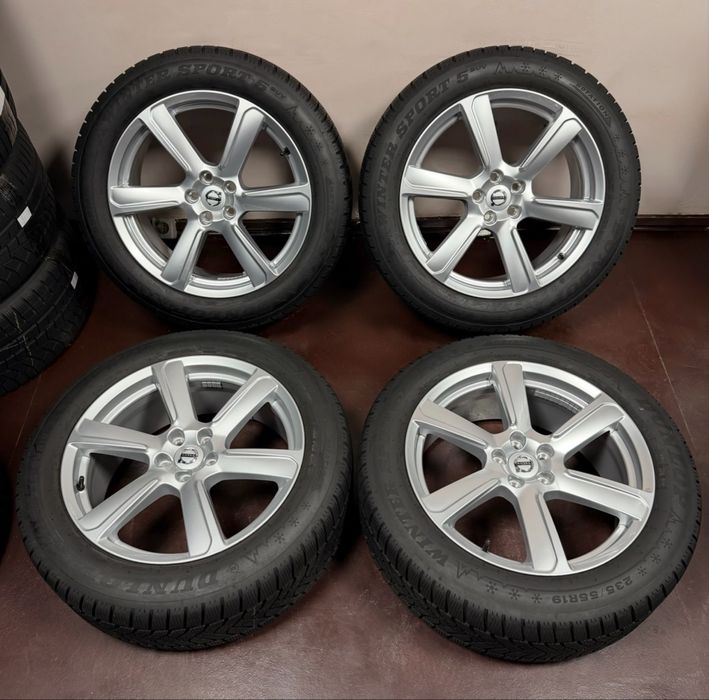 Колеса Volvo R19 XC90/ XC60 оригінал зимові шини 235/55/19 Dunlop Winter Sport 5 2024 рік 95% готовий комплет