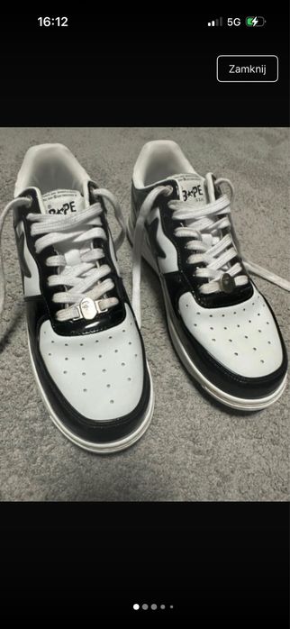 czarne buty bape