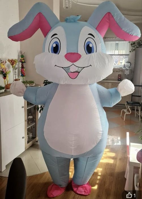 Костюм надувной зайчик взрослый