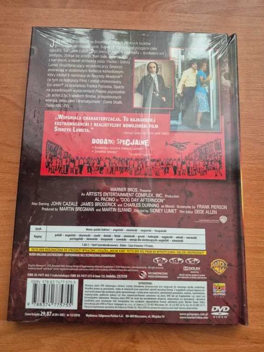 Pieskie popołudnie — Mocne Kino (booklet) + DVD, stan nowy