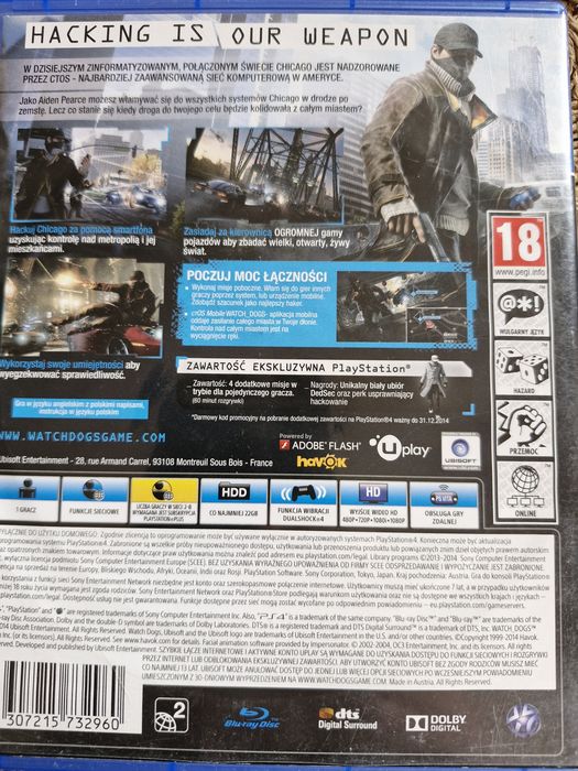 Watch Dogs gra na PS4