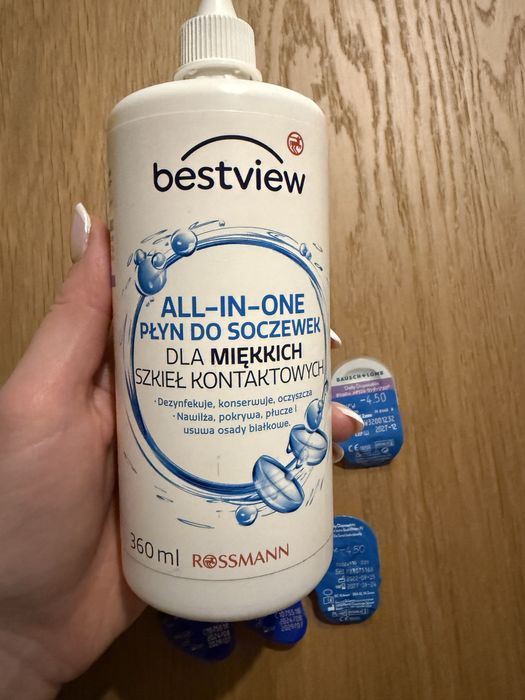 Soczewki jednodniowe -4.5 i okyn do soczewek