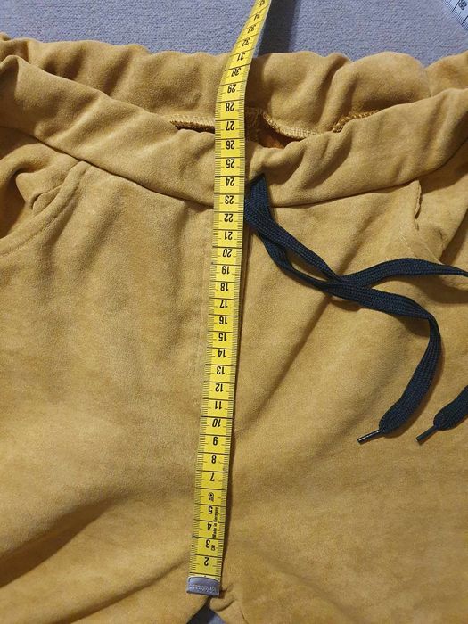 Eko zamszowe spodnie damskie