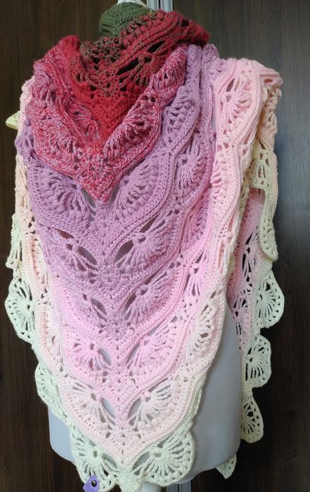 Chusta na szydelku handmade
