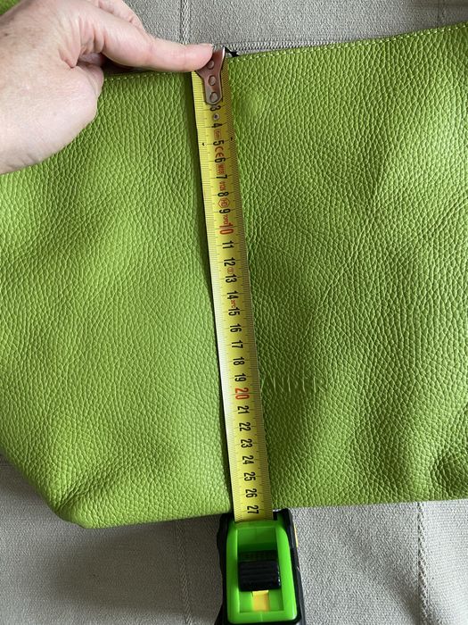 Jil Sander piekna limonkowa torebka nowa, modny design