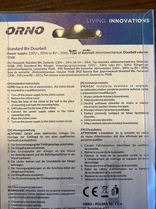 Campainhas eletromecânicas (duas)