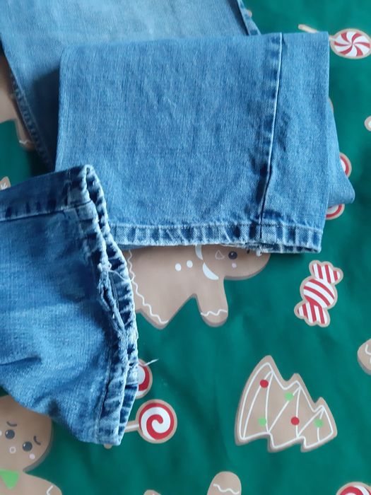 Spodnie West star vintage jeans denim klasyczne przetarcia niebieskie