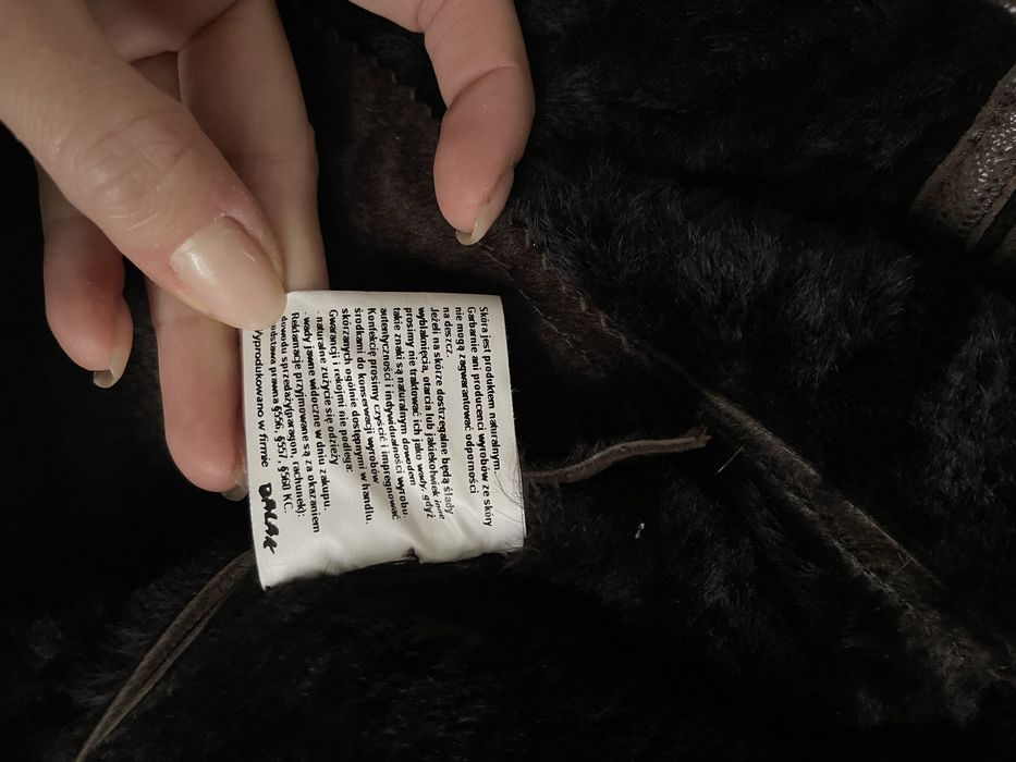 Naturalny kożuch 38/40 nowy z metką natural shearling coat