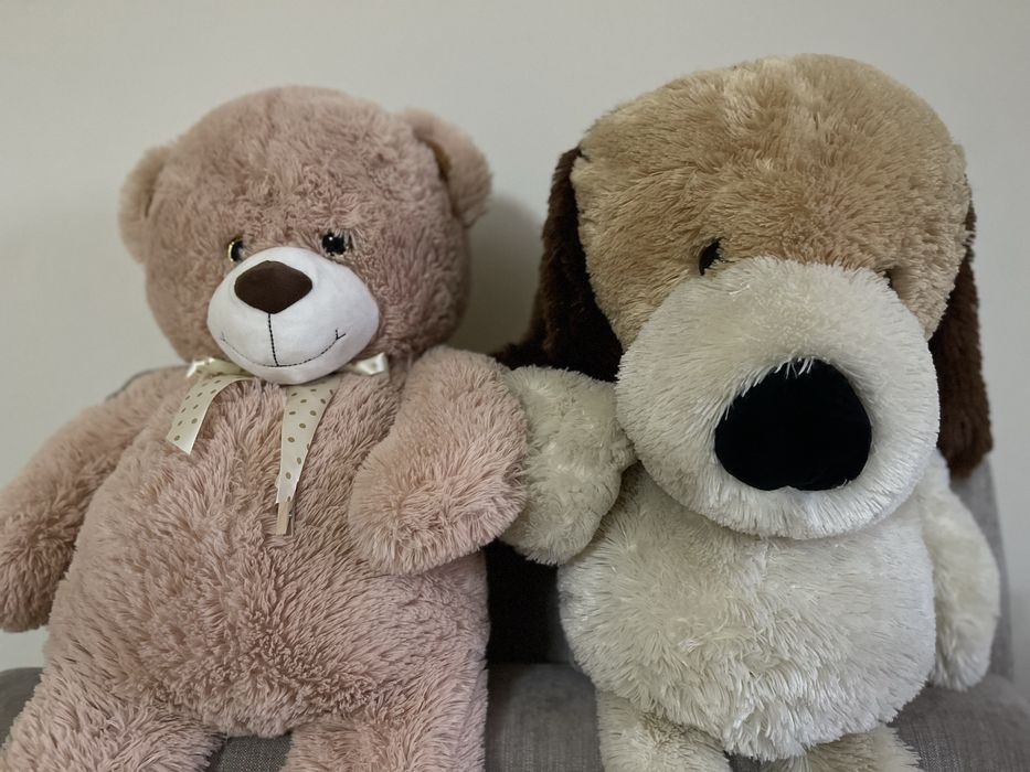 Peluches XXL - urso e cão