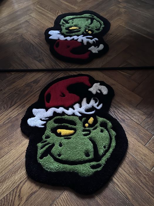 Świąteczny dywan tuftingowy inspirowany kultowym Grinchem!